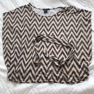 Gently worn. Flowy Dress Top with Waist Tie